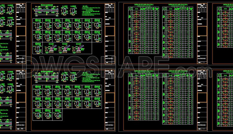 204.Structural Drawings Of 4-Story House A Complete Project 12.3×16.7m For Download