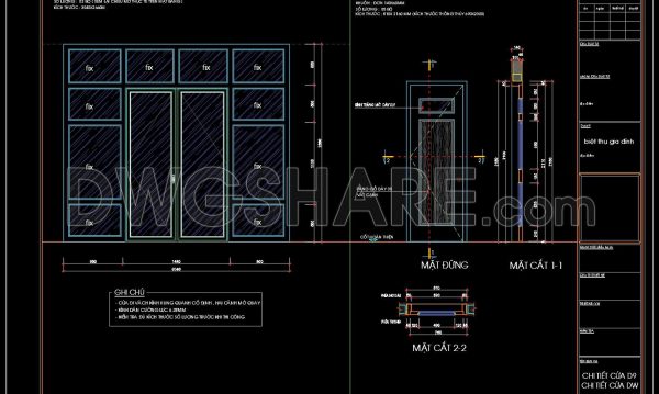 434.Detailed AutoCAD Drawings Of Doors For Download