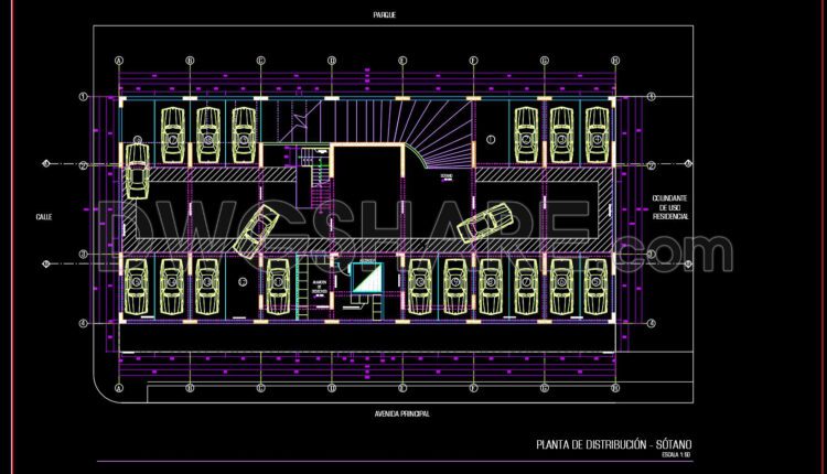 10. Download detailed CAD drawing of the public parking lot
