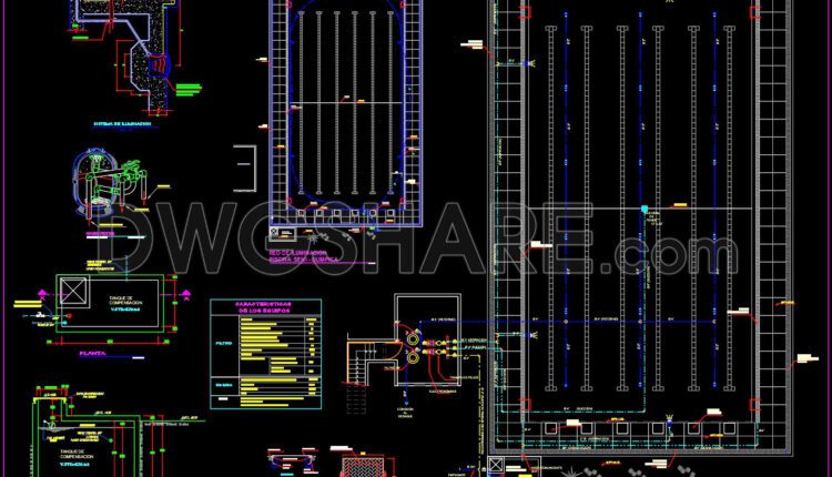 18.Autocad Drawings Of Semi Olympic Pool Details For Download
