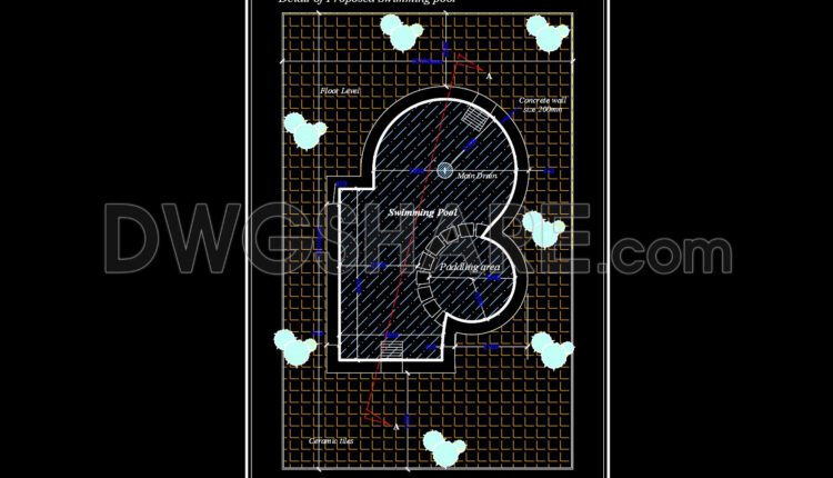 19.Autocad Drawings Of Swimming Pool Details For Download