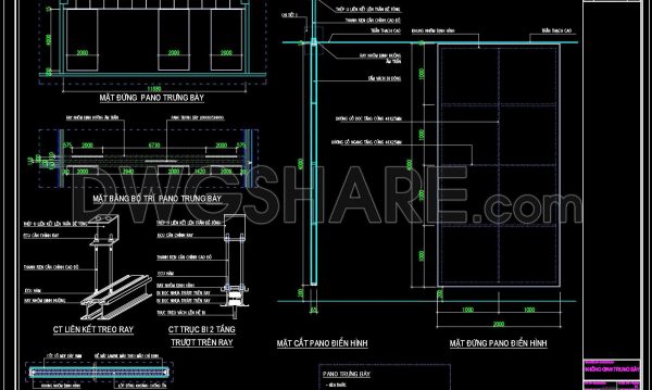 213. Detailed CAD drawing for the design of a display panel structure