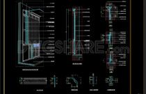 78.Flag Pole Elevation and Sections Details Autocad file