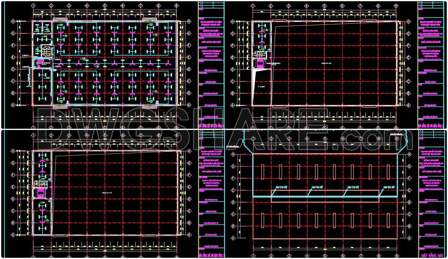 41. Detailed CAD drawings for the electrical design of a 2100m2
