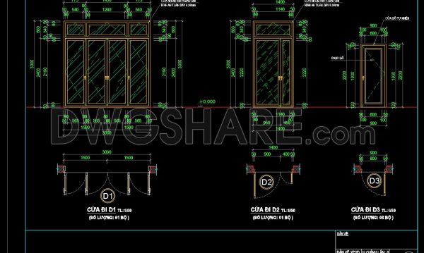 3 years ago
                

                
             1,071438.Detailed AutoCAD Drawings Of Doors, Windows For Download