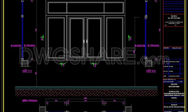 443.Detailed AutoCAD Drawings Of Euro Doors, Windows For Download