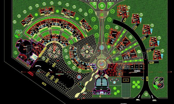 3 years ago
                

                
             3,073CAD drawing of a combined functional layout for a hotel and restaurant complex