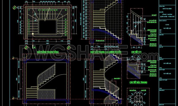 2 years ago
                

                
             1,370134. Detailed drawings of stairs in autocad file