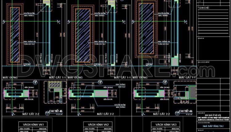 462.Detailed AutoCAD Drawings Of Doors, Windows For Download (6)