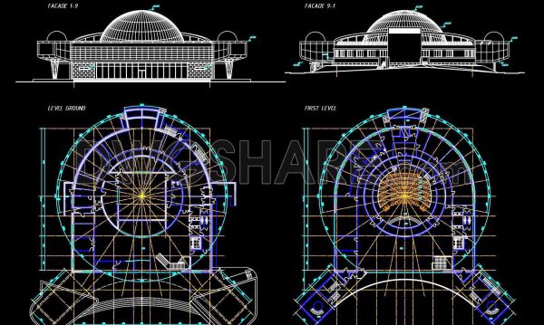 67. Autocad Drawing Of Planetarium For Download