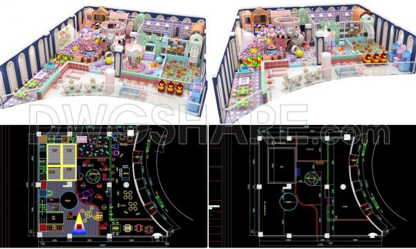3 years ago
                

                
             7,690CAD drawings is a design for the construction of an indoor children’s playground