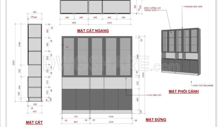 SketchUp Layout drawing for the interior design and construction of a two-bedroom condominium