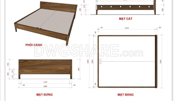 SketchUp Layout drawing for the interior design and construction of a two-bedroom condominium