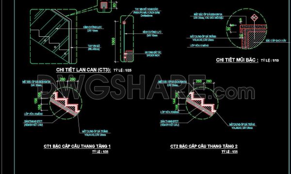 2 years ago
                

                
             1,646140. Detailed drawings of stairs in autocad file