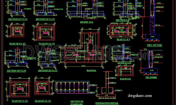 2 years ago
                

                
             1,695142. Cad Drawing Of Foundation Reinforced Concrete Sections Details For Download