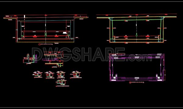 144. Cad Drawing Of Tunnel Reinforcement Concrete Cross Section Details For Download