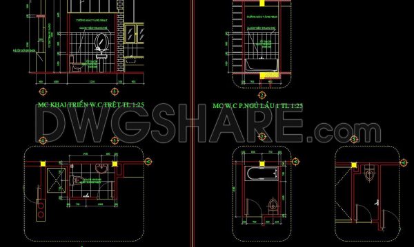 2 years ago
                

                
             2,938145. WC Layout Plan and elevations details CAD drawings download