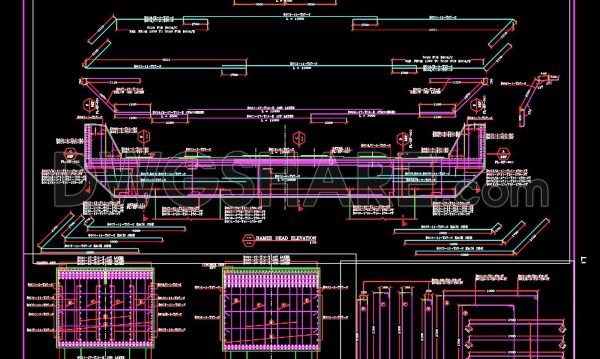 2 years ago
                

                
             1,404148. Cad Drawing Of Bridge Hammer Head Cross Section Details For Download
