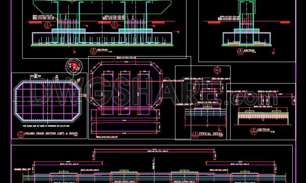 149. Cad Drawing Of Flyover Pile Reinforcement Details For Download