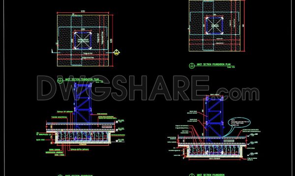 2 years ago
                

                
             1,402150. Cad Drawing Of Tower Crane Raft Foundation Details For Download