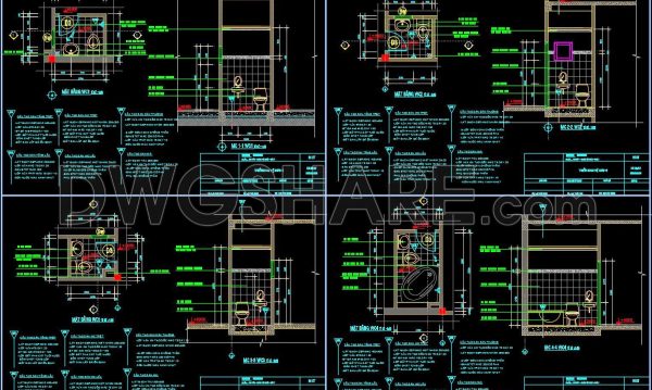 2 years ago
                

                
             3,675151. WC Layout Plan and elevations details CAD drawings download