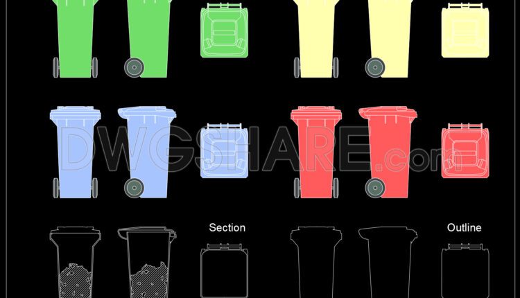 19. Garbage CAD blocks free download
