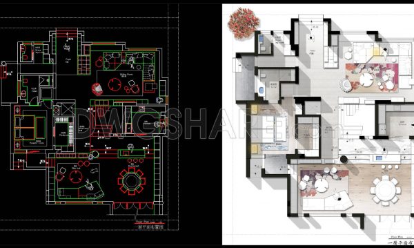 2 years ago
                

                
             3,066191. Layout plan for a three-story residential project with an area of ​​240 square meters
