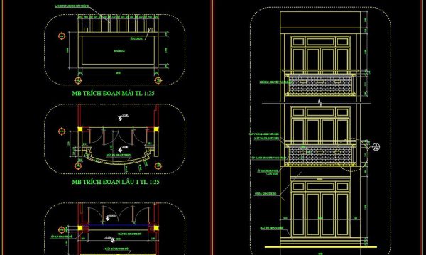 2 years ago
                

                
             1,306218. Detailed CAD drawings of vertical facades in Modern architecture