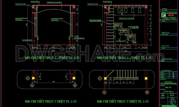 219. The CAD drawing of the interior wall section of a townhouse