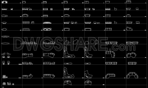 2 years ago
                

                
             3,057251. CAD blocks for various types of sofa seating arrangements
