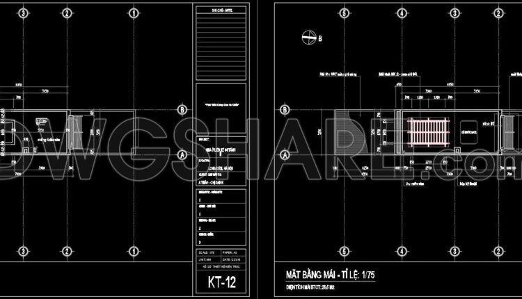 252. The CAD drawings of the floor plan, elevation, and cross-sections of the 5-story house with dimensions of 3.2m x 19.5m