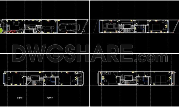 2 years ago
                

                
             1,14544. CAD drawings for detailed electrical designs for a 4-story townhouse 3.2m x 20m