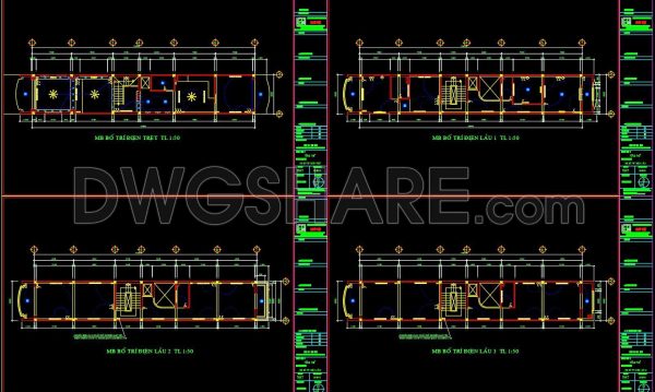 2 years ago
                

                
             1,12345. CAD drawings for detailed electrical designs for a 5-story townhouse 4m x 22.6m