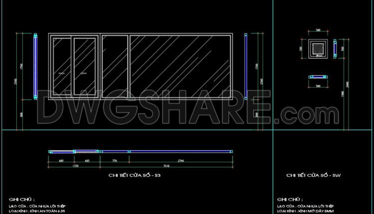 473. Detailed AutoCAD Drawings Of Doors, Windows For Download