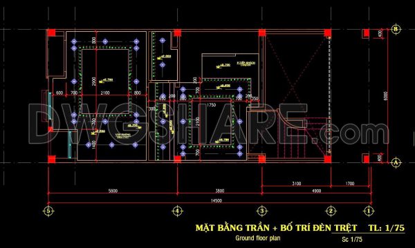 2 years ago
                

                
             3,83964. CAD drawings provide detailed specifications for the ceiling and lighting fixtures in a three-story townhouse
