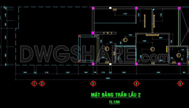 67. Detailed CAD drawings of residential ceilings and lighting fixtures