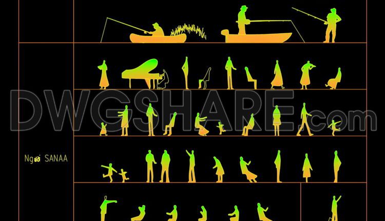 92. Cad Drawings Of People Details For Download