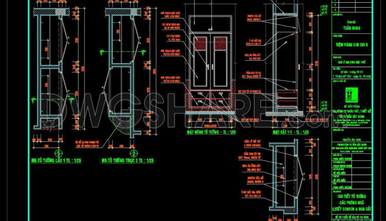 146. Detailed drawings of stairs in autocad file (3)