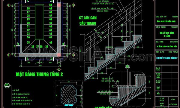 2 years ago
                

                
             3,060152. The detailed CAD drawings depict staircases with wooden tread covers and handrails with wooden balusters