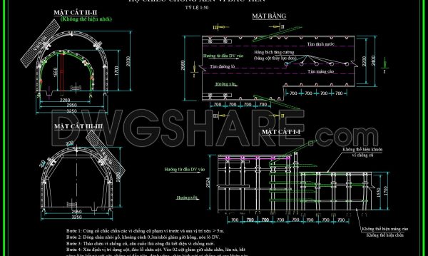 157. CAD drawing Sequence of Cutting Construction Steps