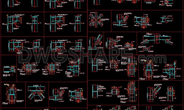 158. Cad Drawing Of Details Steel Fabrication For Download
