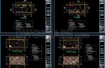 Restaurant Layout Plan with Details AutoCAD File DWG