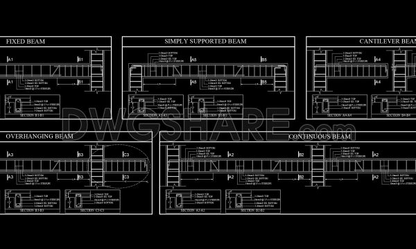 2 years ago
                

                
             1,674160. Cad Drawing Of Beam Reinforcement Details For Download