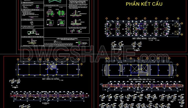 224. Structural Drawings Of 5-Story House A Complete Project 4m x 21.9m For Download