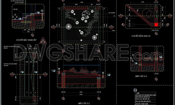 2 years ago
                

                
             1,816227. Detailed CAD drawings of flower pots and balcony details for a townhouse project