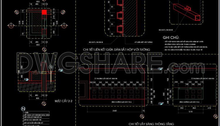 227. Detailed CAD drawings of flower pots and balcony details for a townhouse project