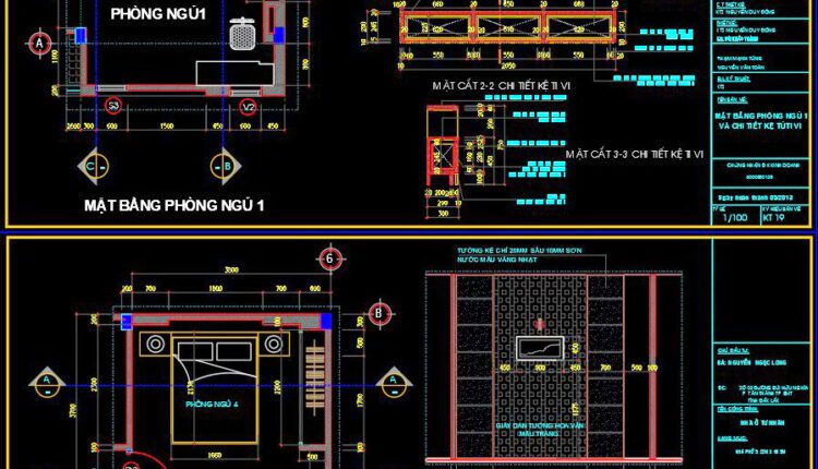 41. Download CAD drawings for interior design of bedroom