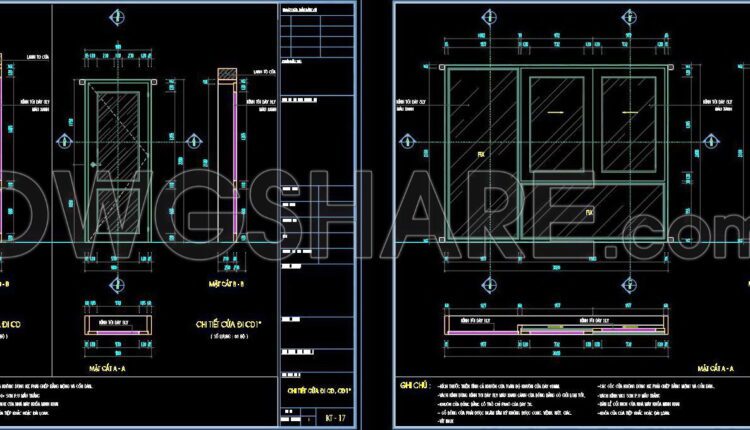 475. Detailed AutoCAD Drawings Of Doors, Windows For Download