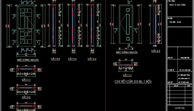479. Detailed AutoCAD Drawings Of Doors, Windows For Download