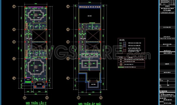 2 years ago
                

                
             5,05971. Detailed CAD drawings for the ceiling layout design of a 3-story townhouse